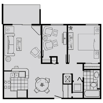 Floorplan - Kensington Woods Apartments