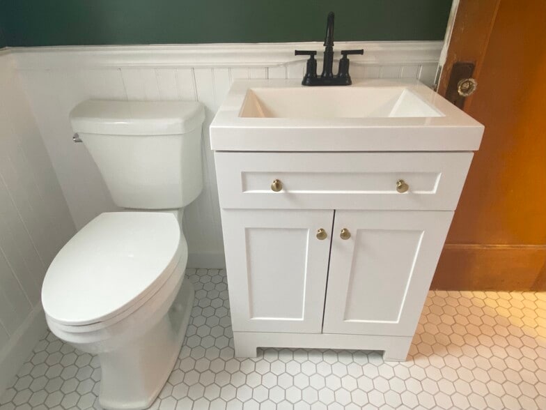New vanity - functional top drawer - 2713 E Oklahoma Ave