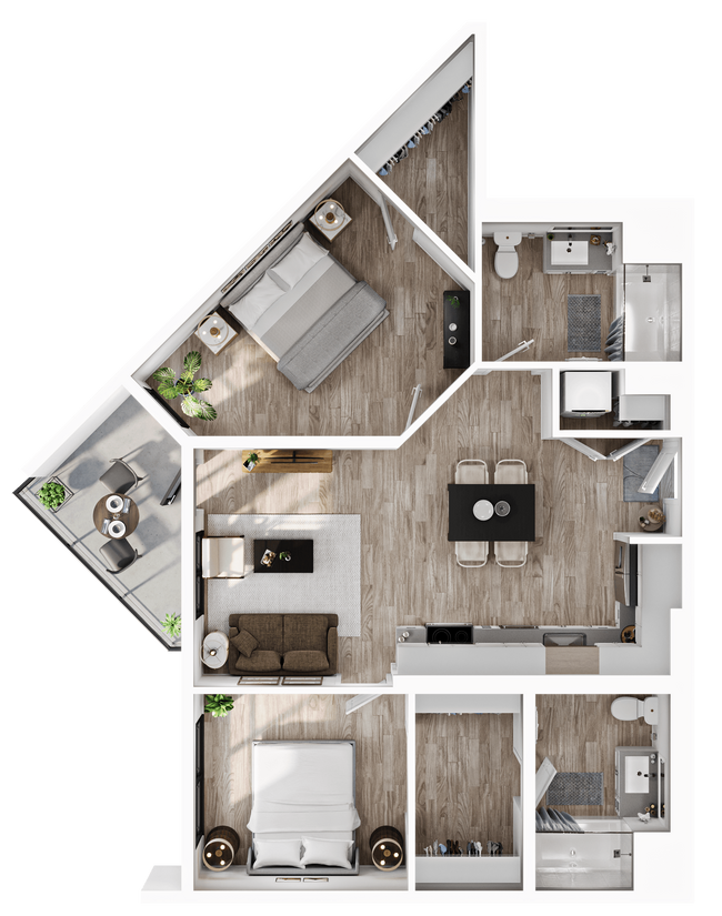 Floorplan - Alwell Apartments