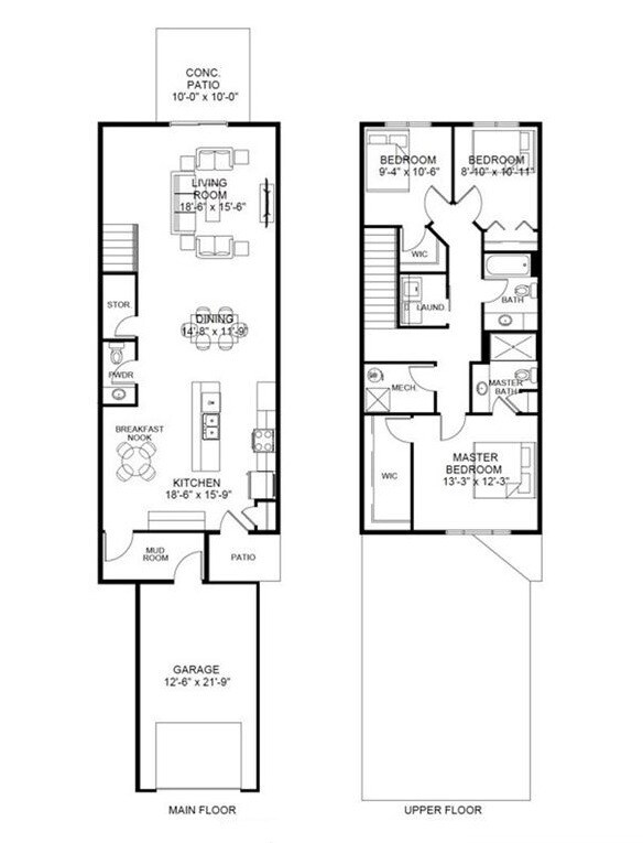 Floorplan - Hosta Townhomes