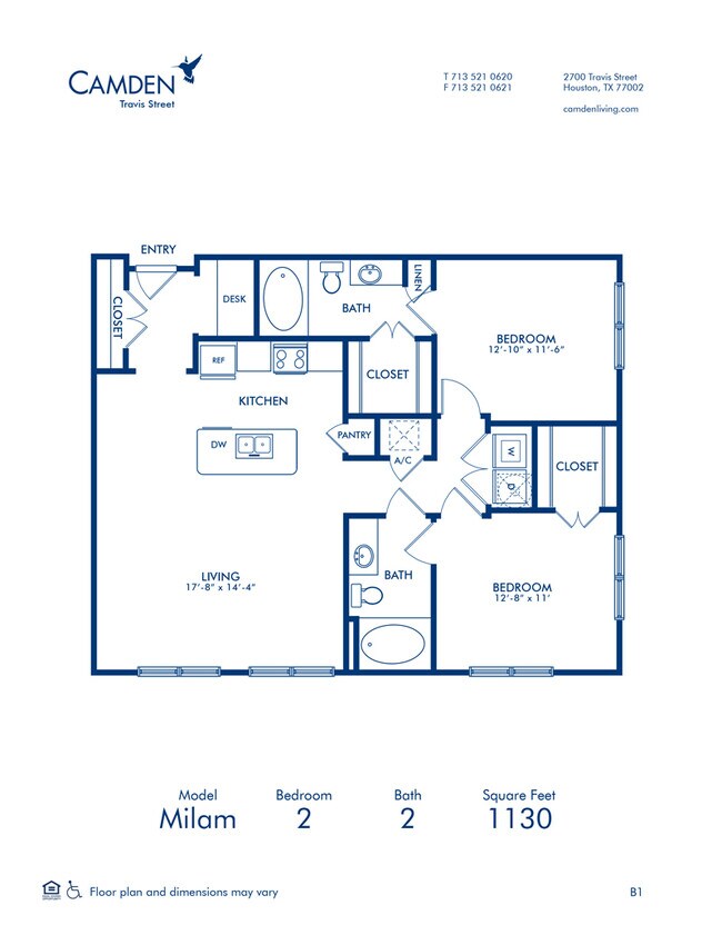 Floorplan - Camden Travis Street