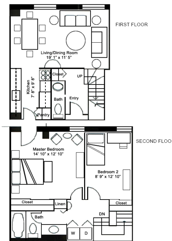 2BR/1BA - University Plaza Apartments