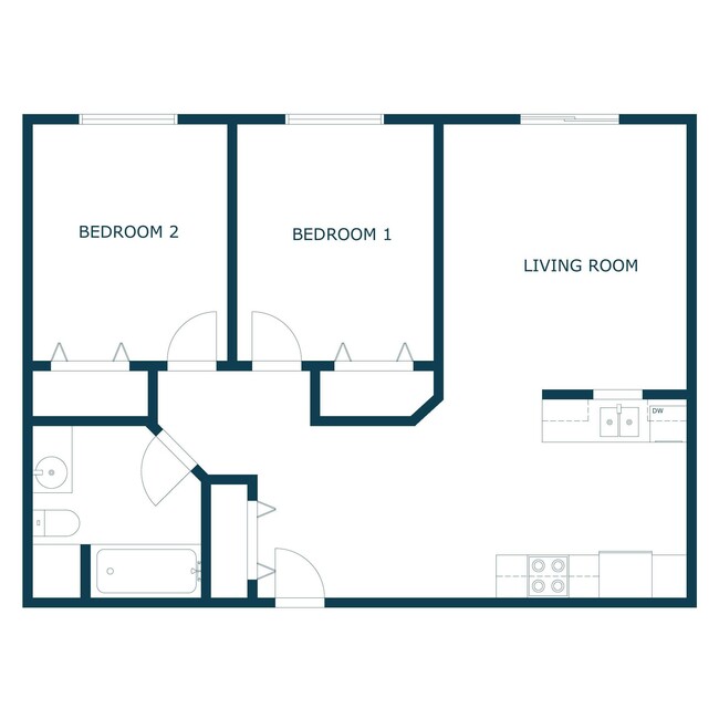 Floorplan - Parkside Apartments