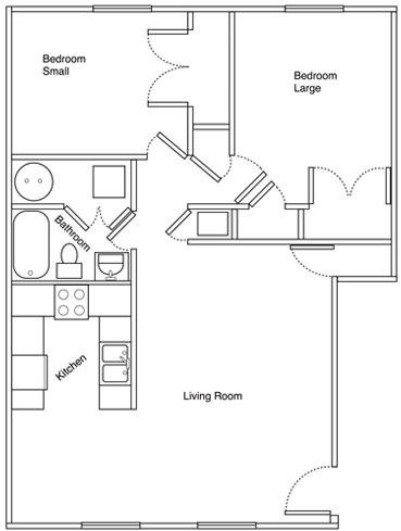 2BR/1BA - Birch Tree Apartments