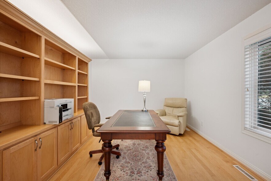 Additional den area located off the kitchen with built-in cabinets - 145 Holly Ln N