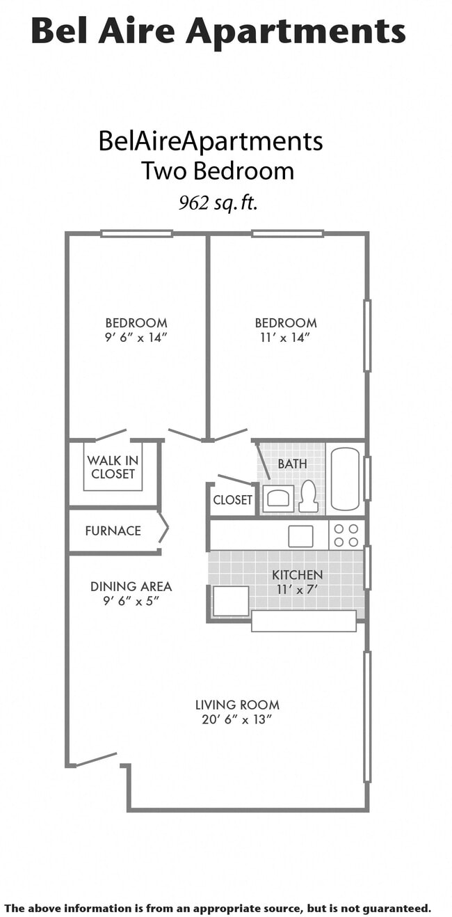 Floorplan - Bel Aire Apartments