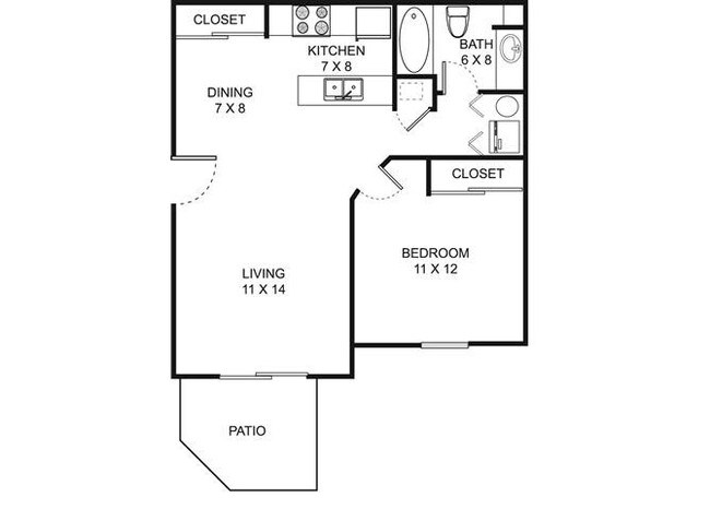 Floorplan - Heathermoor and Bedford Commons Apartments