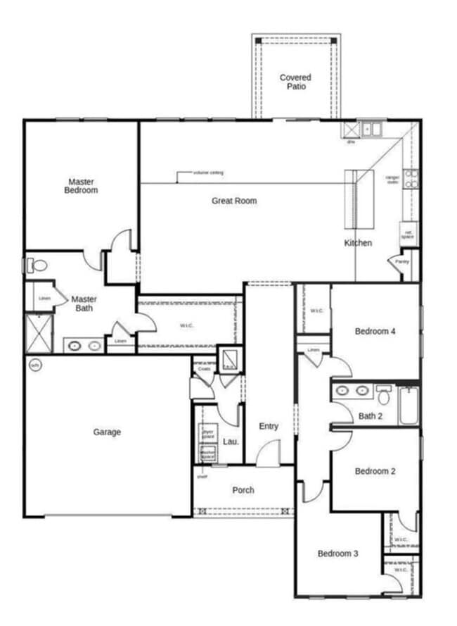 Building Photo - Move-In Ready 4BR Home. Split Floor Plan. 2-Car Garage & Pet Friendly!