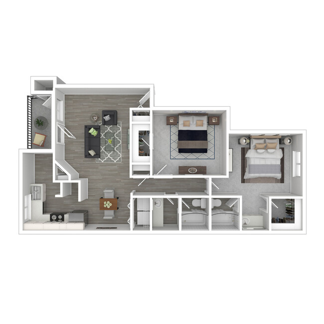 Floorplan - Prestonwood Apartments Homes