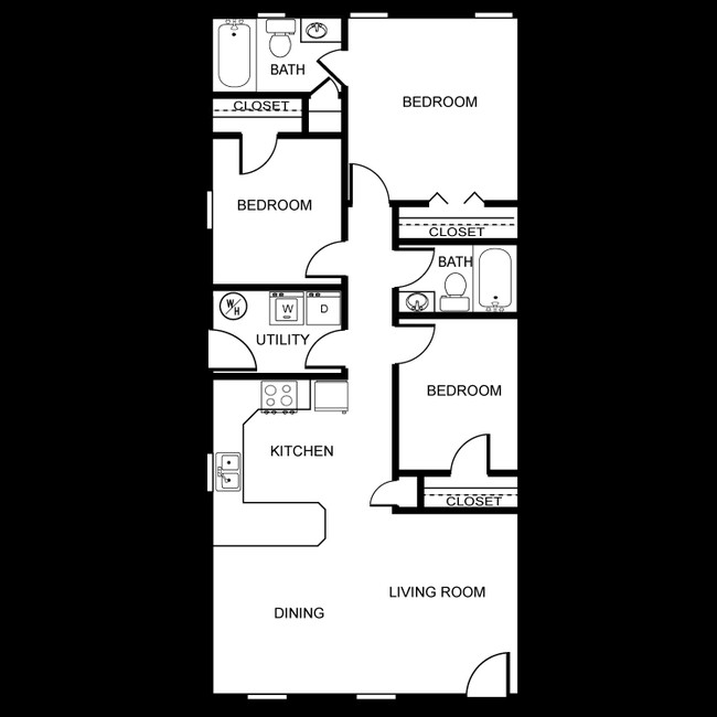 Floorplan - Chateau Audubon Apartments