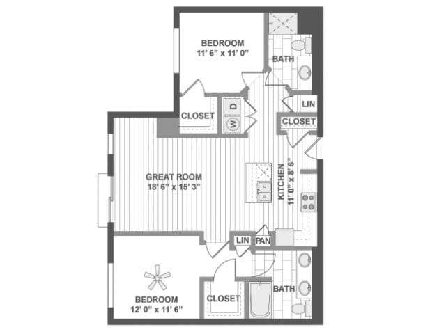 Floorplan - AMLI Evanston