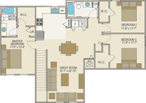 Floorplan - Liberty Trails Apartment Homes