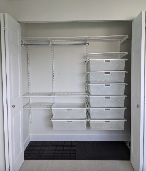 Built in storage in bedroom closet - 12056 15th Ave NE