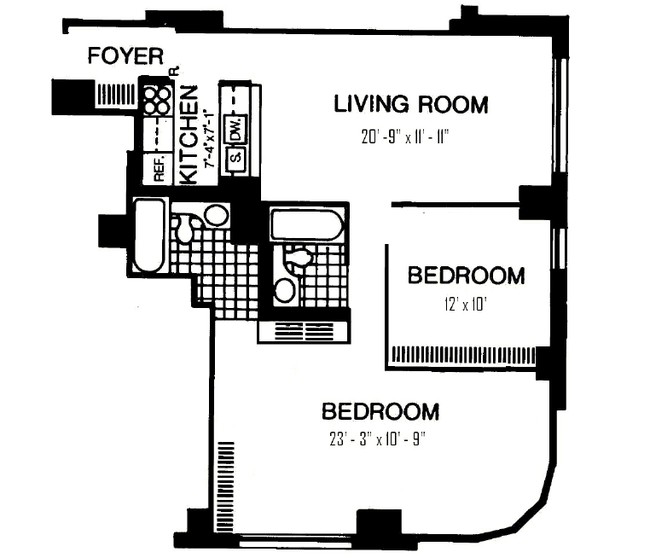 2BR/2BA - Liberty Court