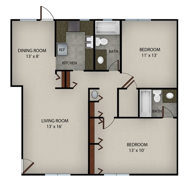 2BR/2BA - Hidden Colony