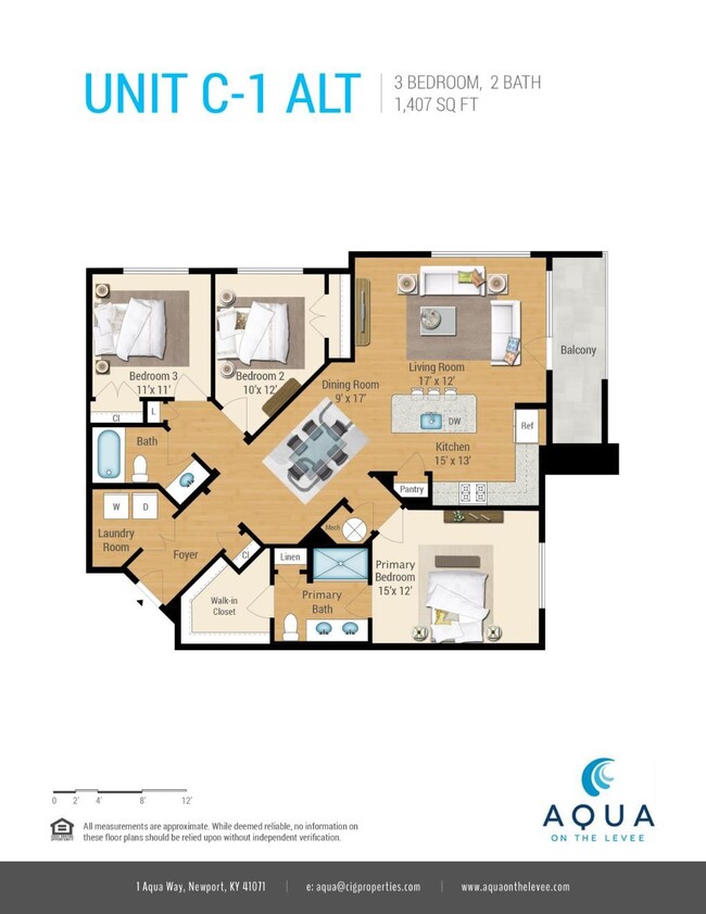 Floorplan - Aqua on the Levee