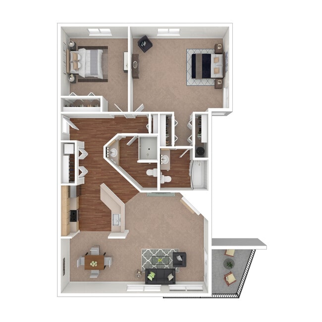 Floorplan - Sunset Summit Apartments
