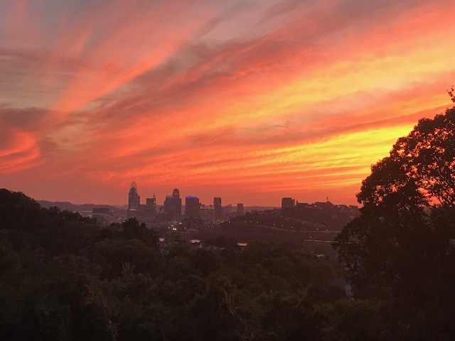 Sunset over Cincinnati - 300 Fairview Ave