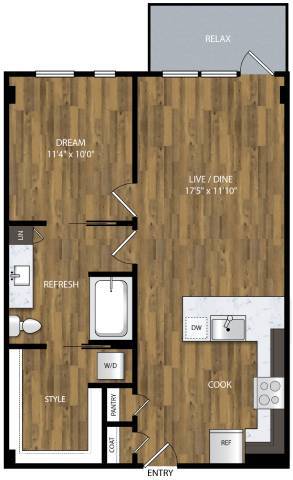 Floorplan - Willamette Tower