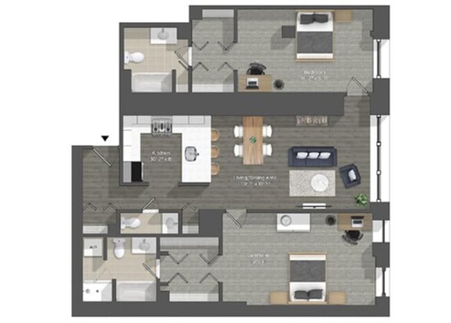 Floorplan - Walnut Street Apartments