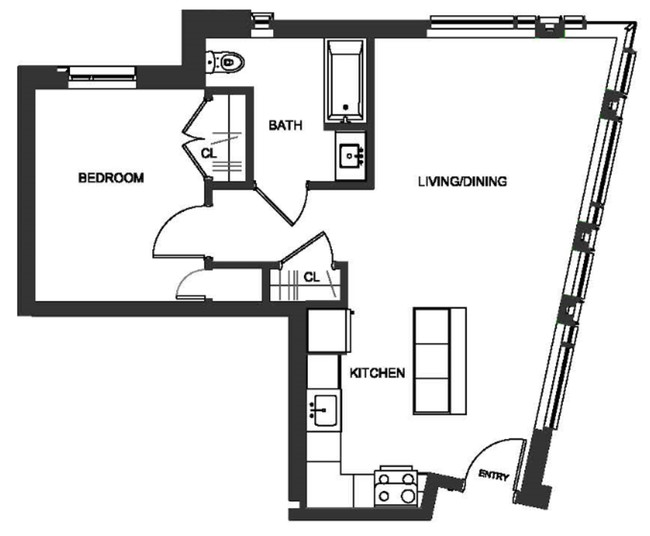 Floorplan - Camden Street Apartments