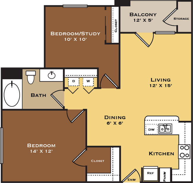 B1 - Arioso Apartments & Townhomes