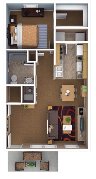 1BR/1BA - Lynhurst Park Apartments