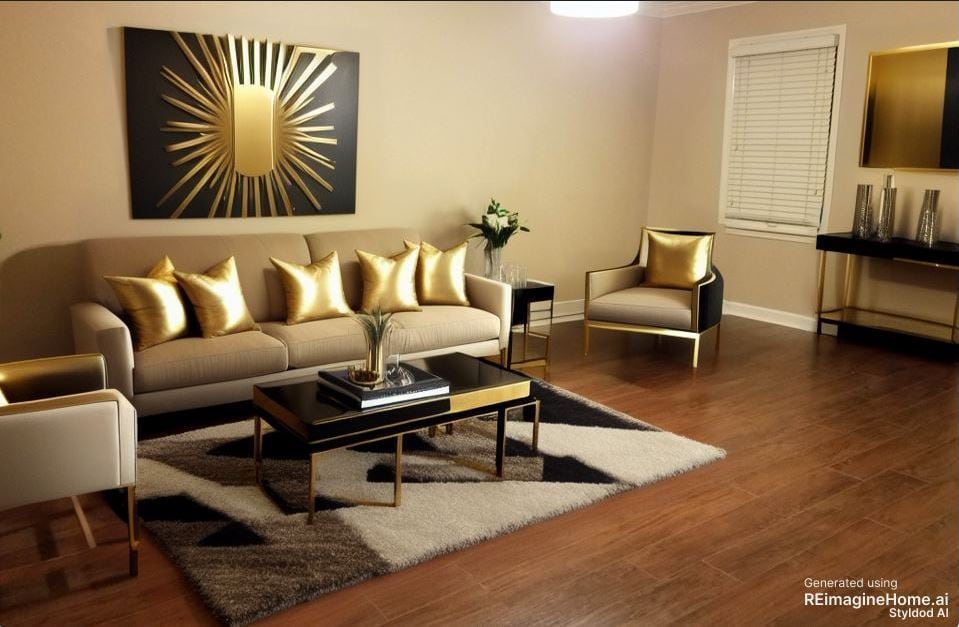 Living room (virtually staged) - 11531 Jade Ln SE