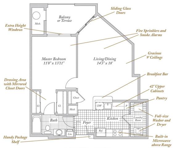 Floorplan - Evergreens at Columbia Town Center