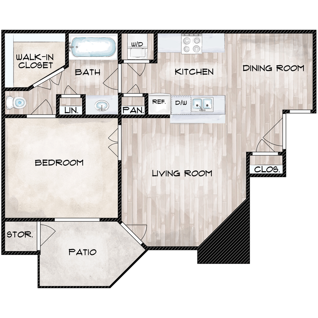 Floorplan - The Davis Apartments