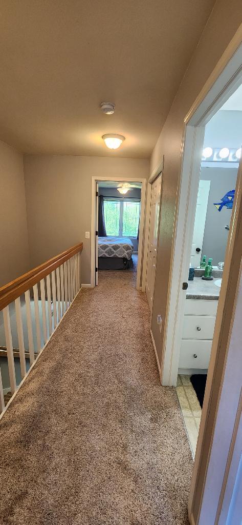Upstairs walkway between bedrooms - 206 Meadowside Dr