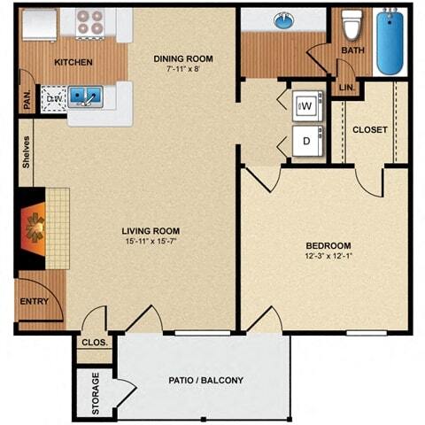 Floorplan - Pear Ridge Apartments & Townhomes