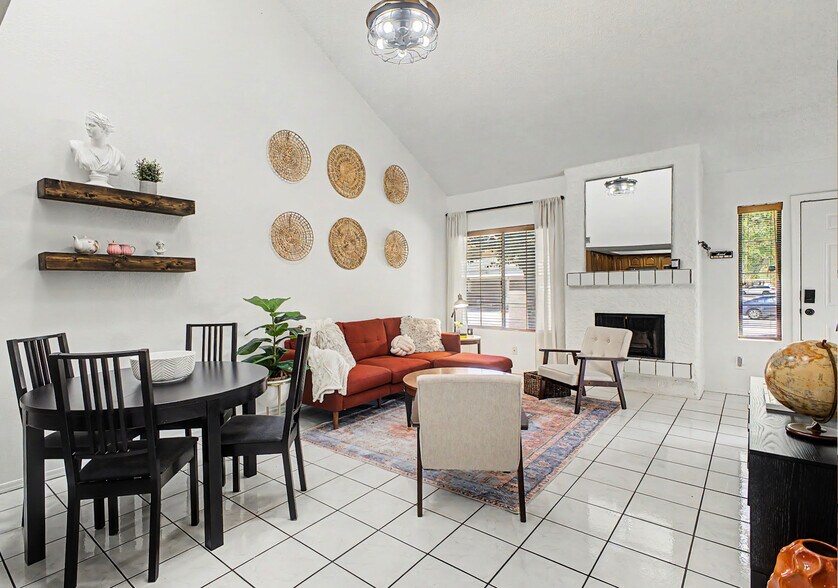 Gather around the fireplace - 819 N College Ave