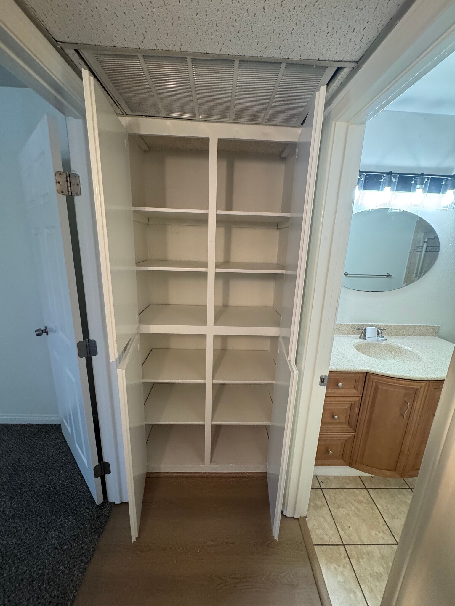 Hallway storage - 436 N Bellflower Blvd