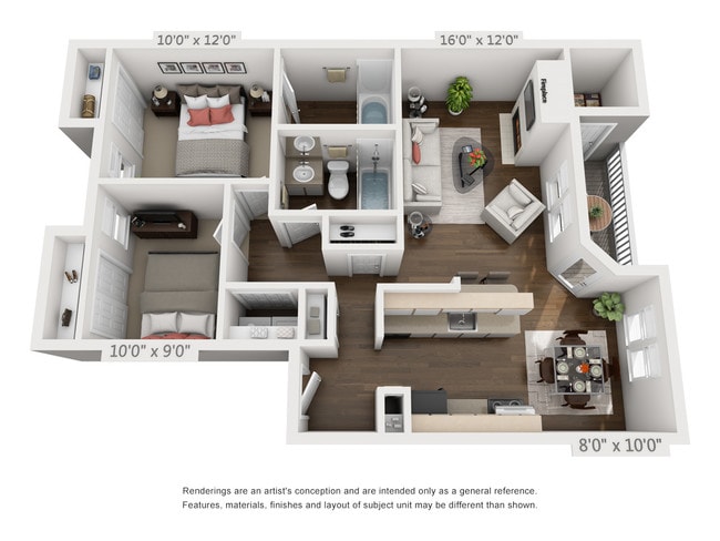 Floorplan - Parkside Apartments