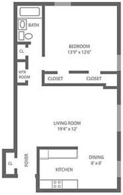 Floorplan - Pine Manor II Apartments