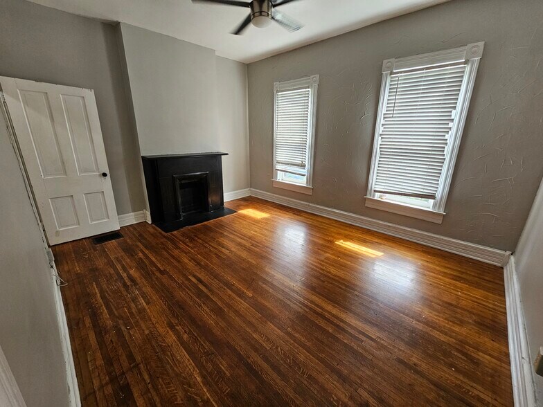 Beautiful orginal non-functional one of a kind marble fireplace - 943 Highland St