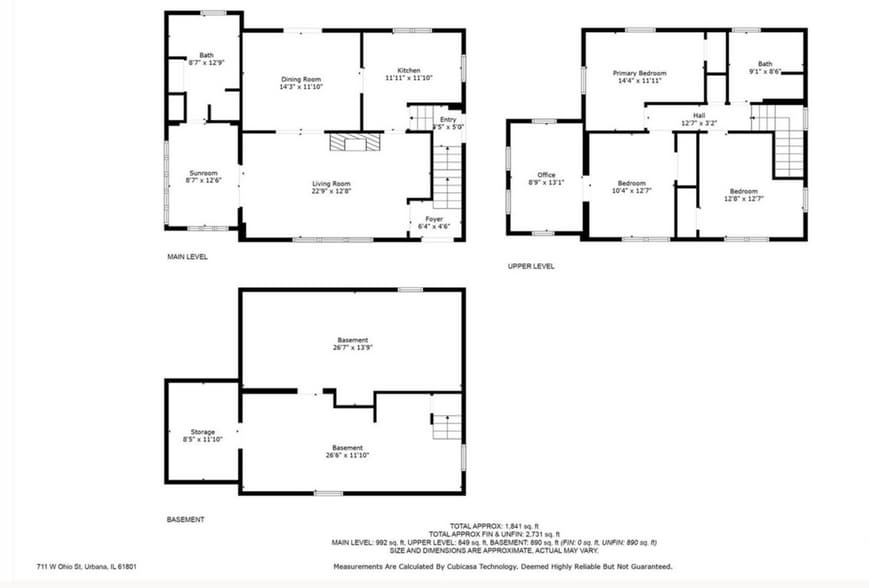 Floor plan - 711 W Ohio St