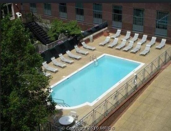 Nice view of pool from private balcony - 1401 17th St NW