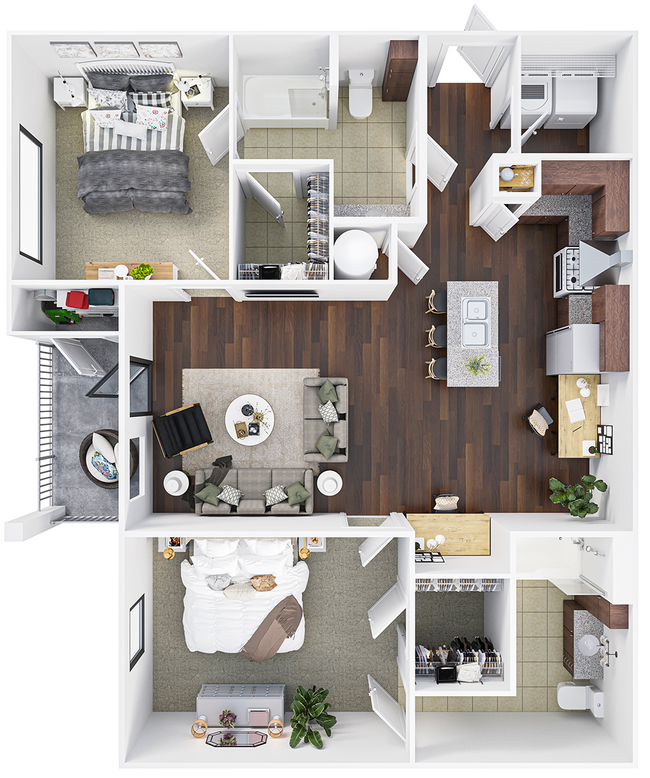 Floorplan - Harbor Island Apartments