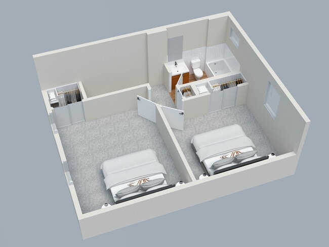 2BD 1BA Townhome 2nd Floor - Four Seasons Apartments and Townhomes