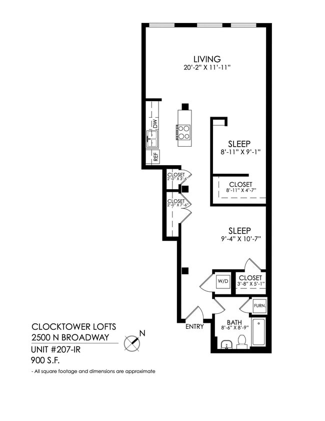 Floorplan - Clocktower Lofts