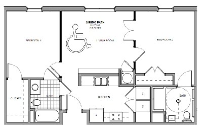 2BR/2BA - Dill Building