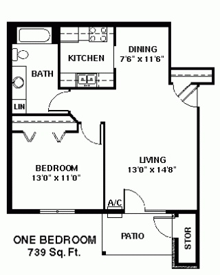 Floorplan - Luann Place Apartments