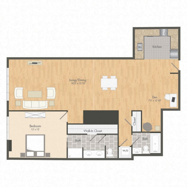 Floorplan - Aqua Via Apartments