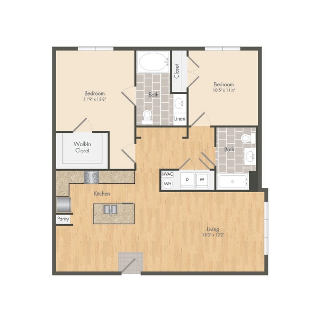 Floorplan - The Met Apartment Homes