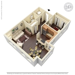 1BR/1BA - Gilbert House Apartments