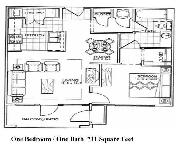 1BR/1BA - The Villas at Copper Leaf