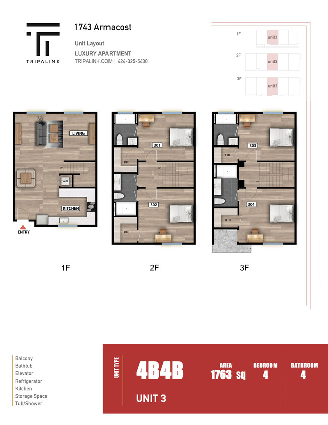 Floorplan - 1743 Armacost Ave