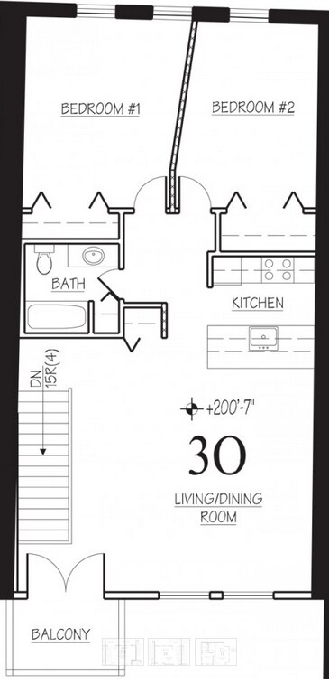 2BR/1BA - Behrends Courts